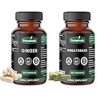 Ginger 320 Capsules and Wheatgrass 320 Capsules | Capsules Combo Pack