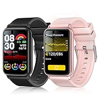 Blood Pressure Watch Women/Men, Smart Watch, Fitness Wrist Watch for 100+ Sport Modes with Blood Oxygen/Sleeping Tracker Waterproof Compatible iPhone and Android
