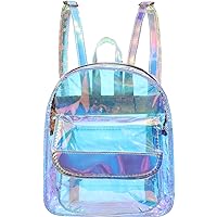 Clear Tote Bag, 2-Pack Holographic Rainbow Iridescent Handbag for Sports  Fan Games, Work, Security Travel, Stadium Venues or Concert : Amazon.in:  Bags, Wallets and Luggage