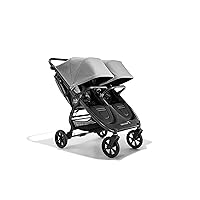 City Mini GT2 All-Terrain Double Stroller, Pike with adjustable handlebar and forever air rubber tires