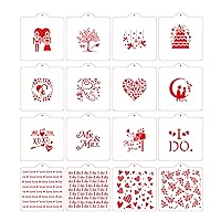5.5''x5.5'' Cookie Stencil for Airbrushing,Royal Icing Stencils for Stencil Genie, Plaid Cookie Stencil,Mother's Day Cookie Stencils,Wedding Cookie Stencils (Love Stencils)