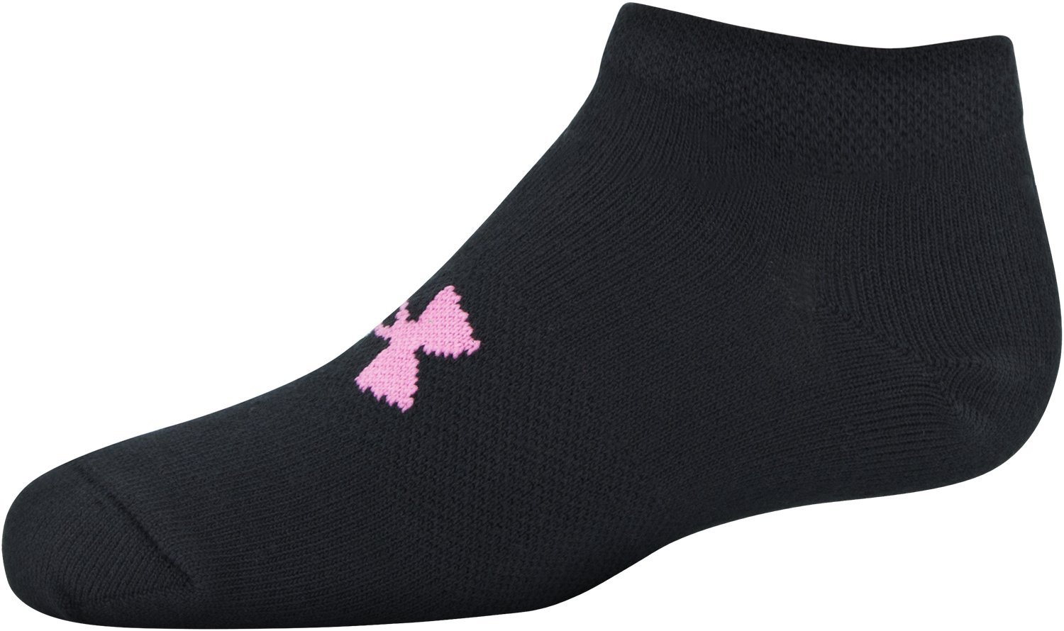 Under Armour Women's Essential No Show Socks, Multipairs , Black/Assorted Colors (6-Pairs) , Medium