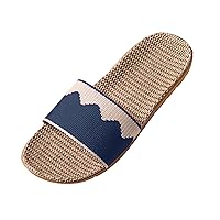 Mens Suede Slippers Size 12 Men Couples Slip On Flat Slides Indoor Home Color Slippers Fashion Plaid Slippers for