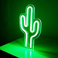 Green Cactus Neon Sign Boys Room Decor LED Light Sign Bar Decor Wall Decor for Bedroom Dorm Valentine Decorations Led Wall Lights