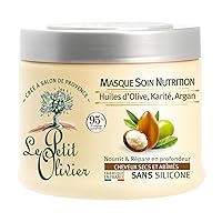 Nutrition Mask for Dry and Damaged Hair, 11.15 oz - Hair Moisturizer - Rich in Olive, Shea, Argan Oils - Paraben, Sulfate-Free - Natural Ingredients - 1 Minute Efficiency - Hair Mask