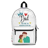 Backpack - with Dad you are the reason of my life design.