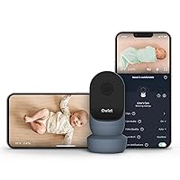 Owlet Cam 2 - Smart Baby Monitor Camera - Stream Secure HD Video and Audio with Night Vision, 4X Zoom, Wide Angle View and Sound, Motion and Cry Notifications - Bedtime Blue