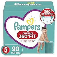 Pampers Cruisers 360˚ Fit Diapers, Size 5, 90 Count