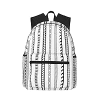Triangle Stripes Bohemian Pattern Print Backpack Casual Backpack Laptop Backpacks Travel Bag Work Computer Bag