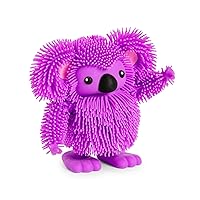 Eolo Jiggly Pets Kids’ Koala The Rubbery Walking Little Bear, Full Body Movement, Dancing, Shaking, Snappy Music, Sound Effects, Fantastic Stretchy Hair, Bright Purple, Ages 4+