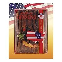 Hsu's Ginseng SKU 0140-8 | Red Jumbo Extra Large | Cultivated Red American Ginseng from Marathon County, Wisconsin USA | 许氏花旗参 | 8 oz Box, 西洋参
