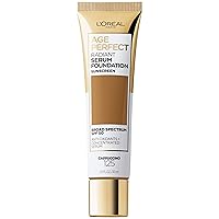 L'Oreal Paris Age Perfect Radiant Serum Foundation with SPF 50, Cappuccino, 1 Ounce