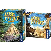 Lost Cities 2-Pack | Lost Cities: The Card Game - with 6th Expedition & Lost Cities: Roll & Write | Kosmos Games | Reiner Knizia | 2 Player & 2-5 Player