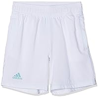 adidas Boys Tennis Kids Shorts Parley Pants Training Running New Game (DU2458_122) White