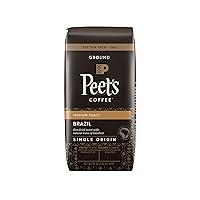 Peet's Coffee Single Origin Brazil, Medium Roast Ground Coffee, 20 oz