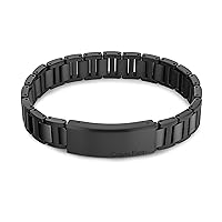 Jewelry Men's Link Bracelet, Color: Black (Model: 35000091)