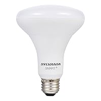 SYLVANIA SMART 10W BR30 LED Light Bulb for SmartThings and Alexa, Dimmable, 10 Year, 800 Lumens, 2700K, Soft White - 1 Pack (74581)