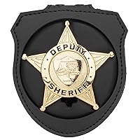 Beelittle Police Badge with Chain Cop Necklace Police Costume Accessory  (3pcs)