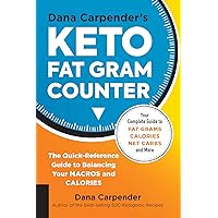 Dana Carpender's Keto Fat Gram Counter: The Quick-Reference Guide to Balancing Your Macros and Calories (Volume 12) (Keto for Your Life, 12) Dana Carpender's Keto Fat Gram Counter: The Quick-Reference Guide to Balancing Your Macros and Calories (Volume 12) (Keto for Your Life, 12) Paperback Kindle