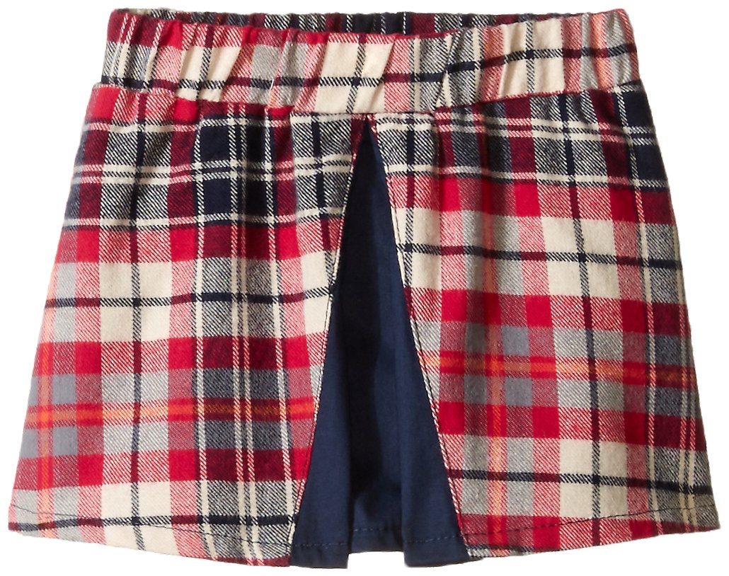Andy & Evan Baby Girls' Hot Pink and Navy Plaid Skirt