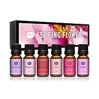 P&J Trading Fragrance Oil Spring Flowers Set | Woodbine, Lily, Lotus Blossom, Magnolia, Peony, Primrose Candle Scents for Candle Making, Freshie Scents, Soap Making Supplies, Diffuser Oil Scents
