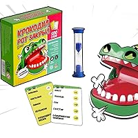 Interactive Crocodile Word Guessing Board Game - Fun Family Party Game - 500 Words - Ages 7+ - 3 Players