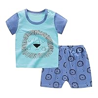 Baby Girl Newborn Outfits Baby Boy Girl Clothes OutfitsCottonPrinted TopCasual2PC Set