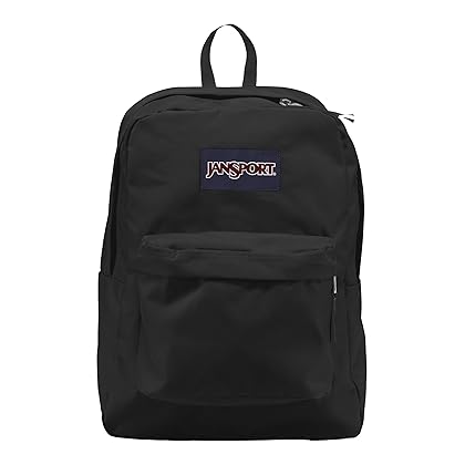 JanSport SuperBreak One Backpacks, Black - Durable, Lightweight Bookbag with 1 Main Compartment, Front Utility Pocket with Built-in Organizer - Premium Backpack