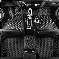 Custom Car Floor Mats Compatible with Audi BMW Mercedes-Benz Chevy Cadillac Honda Toyota Lexus Infiniti Nissan Hyundai kIa Mazda 2003-2024 (4，Black White)