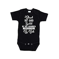 Blessed By God Spoiled By Grandpa, Baby Papa Onesie, Grandchild Outfit