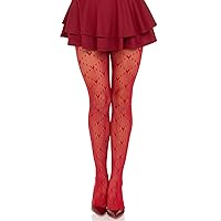 Womens Love Struck Heart Net Tights