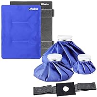 Ice Packs for Injuries: 3 Packs Ice Bags with Wrap+Ice Packs with Wrap