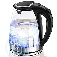 Electric Kettle with Keep Warm - 1.7L Glass Water Boiler with Wide Opening, Led Indicator, Auto Shut-Off and Boil-Dry Protection - Series 9480