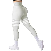 A AGROSTE Seamless Workout Leggings for Women Scrunch Butt Lifting Leggings Booty High Waisted Yoga Pants Gym Leggings