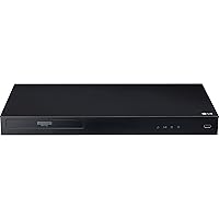 2017 LG 4K Ultra HD 3D Blu-ray Player with Remote Control, HDR Compatibility, Upconvert DVDs, Ethernet, HDMI, USB Port, Black