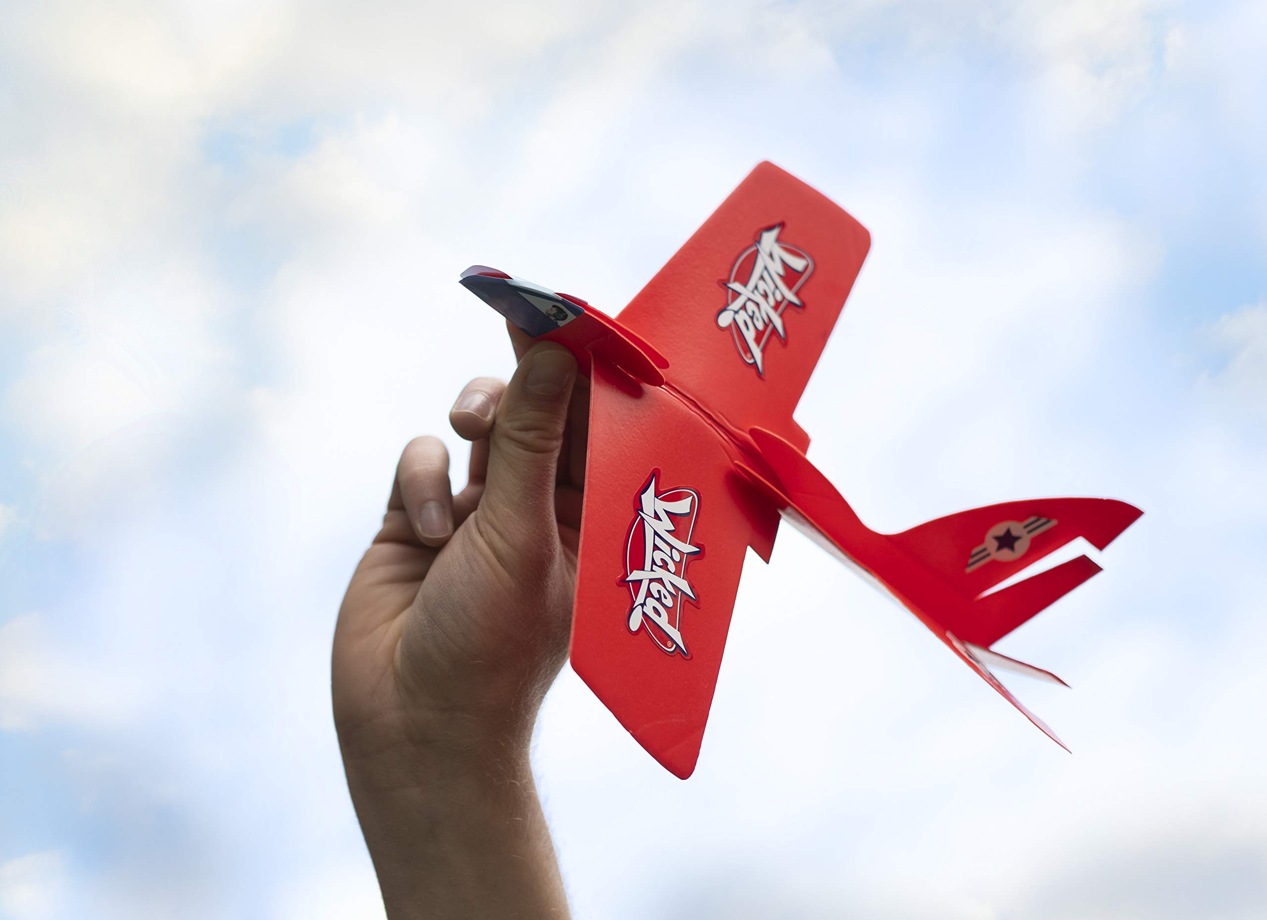 Wicked Microjet | The Flying, Returning Boomerang Stunt Plane by Wicked Vision | Made from Soft Foam for Safe Indoor Play | 4 Metre Flight Range