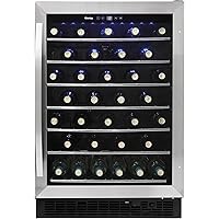 Danby DWC057A1BSS Built In Beverage Center, Single Zone Under Counter Wine Chiller In Stainless Steel - For Kitchen, Home Bar