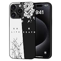 Anime Phone Case Compatible with iPhone 15 Pro, Death and Life Anime Pattern Design for iPhone 15 Pro Cases for Teens Men Boys Girls Shock Protective Cover Case for 6.1 inch iPhone 15 Pro