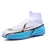 Soccer Cleats Shoes for Football Men's Professional Soccer Cleats Anti Slip High Top Outdoor Grass Sports Shoes