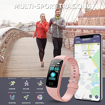  TOOBUR Fitness Tracker Watch with Heart Rate/Blood Oxygen/Sleep  Tracker/IP68 Waterproof, Activity Tracker with Pedometer Step Counter,  Health Watch for Women Men with 14 Sports Compatible Android iOS : Sports &  Outdoors