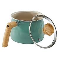 Miyoshi Multi-Pot, 5.9 inches (15 cm), Green, Induction or Gas Stoves, Rice Pot, Milk Pan, Frying Pot, Single Handed, Large, Small People, Mini Pot, 0.6 gal (2.5 L), Living Alone