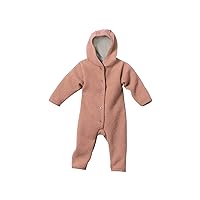 100% Organic Boiled Wool Overall Romper Hooded Newborn/Baby Made in Germany