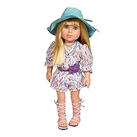 ADORA Amazon Exclusive Amazing Girls Collection, 18” Realistic Doll with Changeable Outfit and Movable Soft Body, Birthday Gift for Kids and Toddlers Ages 6+ - Claire