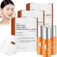 Collagen Mask Kit Korean Soluble Collagen Film Anti-Age Collagen Mask Melting Collagen Skincare Mask Face Mask Hydrating Sheet Revitalized Skin