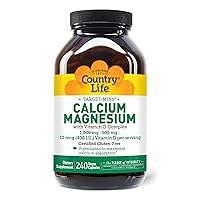 Country Life Target Mins - Calcium Magnesium with Vitamin D-Complex - 240 Vegetarian Capsules