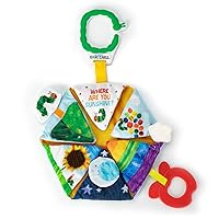 World of Eric Carle The Very Hungry Caterpillar Sunshine On The Go Activity Toy with Peek A Boo Flaps, Apple Tether, and On The Go Clip for Baby and Toddler Boys and Girls