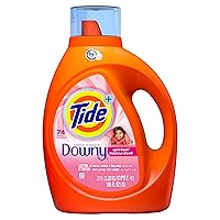 Tide Liquid Laundry Detergent with Touch of Downy, April Fresh Scent, 74 loads, 105 fl oz