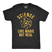Mens Science Like Magic But Real Tshirt Funny Nerdy Teacher Tee