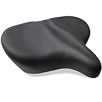 Sixthreezero Bike Seat, Comfortable Replacement Bicycle Saddle with Extra Large Seat and Super Max Cushion Wide Ergonomic Design