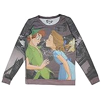 Disney junior's Peter Pan Wendy Kiss With Flying Back Print Pullover Top